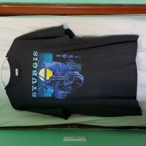 Vintage 1992 Sturgis Biker Wolf T Shirt